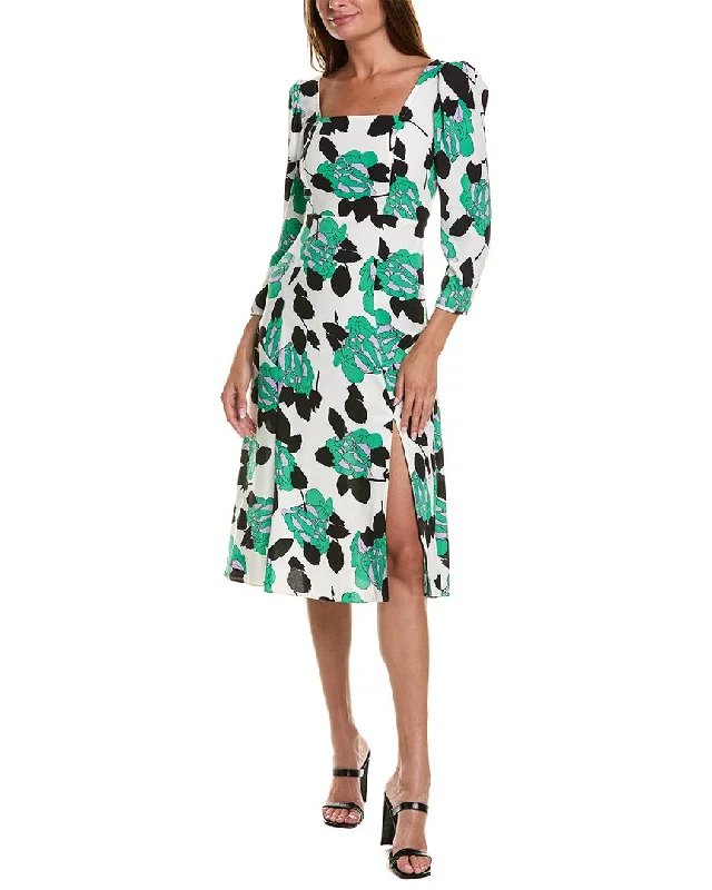 Designer Winter Midi Dresses-Diane von Furstenberg Joanna Midi Dress