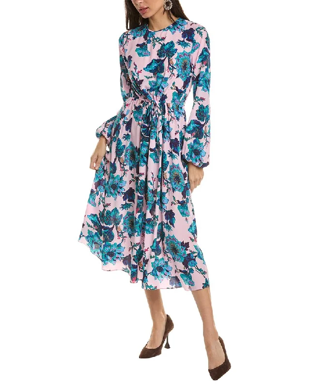 Sexy Summer Midi Dresses-Diane von Furstenberg Sydney Silk-Blend Midi Dress