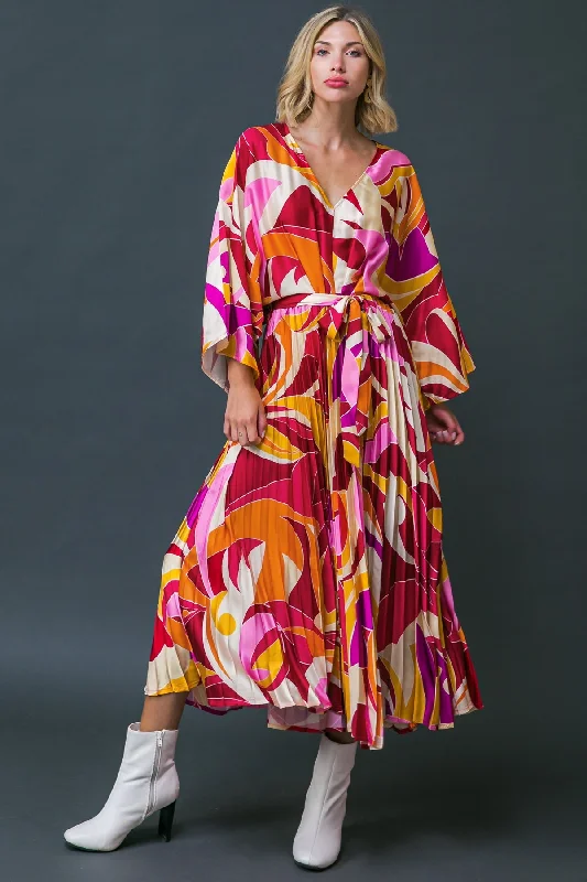 Silk Boho Midi Dresses-AT FIRST SIGHT WOVEN MIDI DRESS