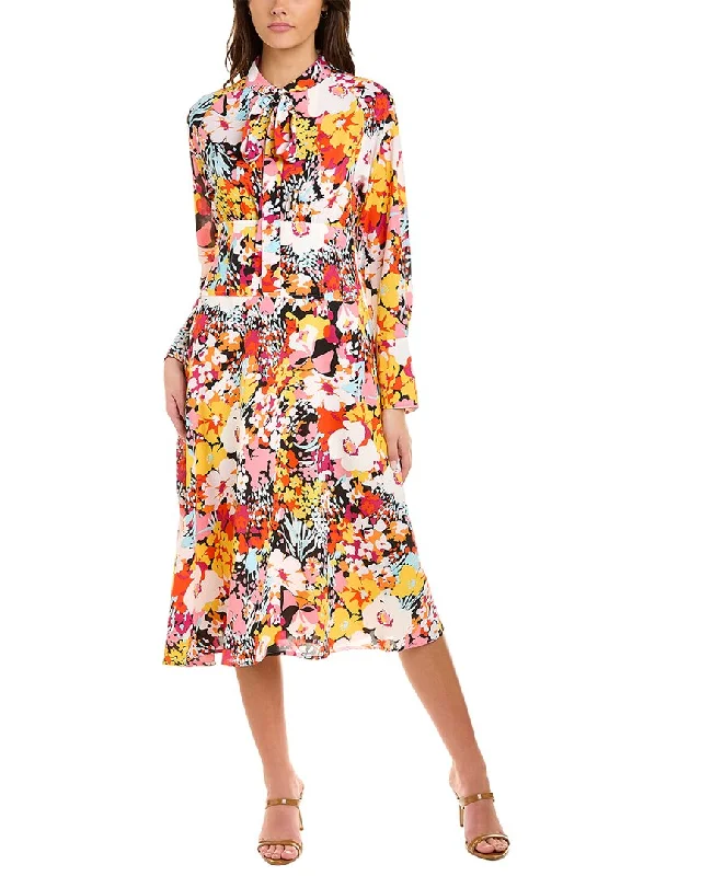 Halter Club Midi Dresses-Gracia Floral Midi Dress