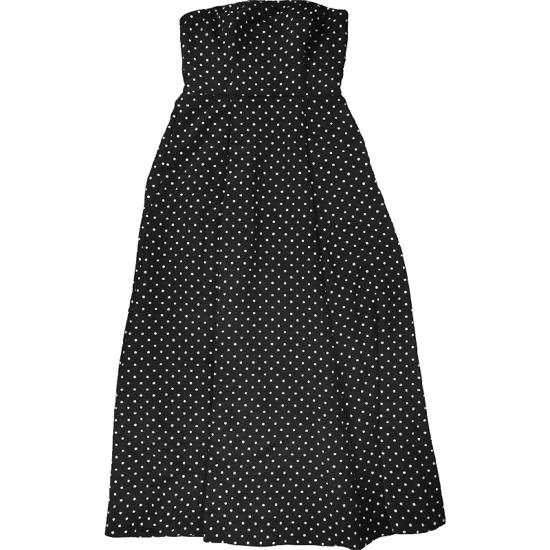 Party Polka Dot Evening Dress-Ralph Lauren Womens Polka Dot A-Line Gown Dress